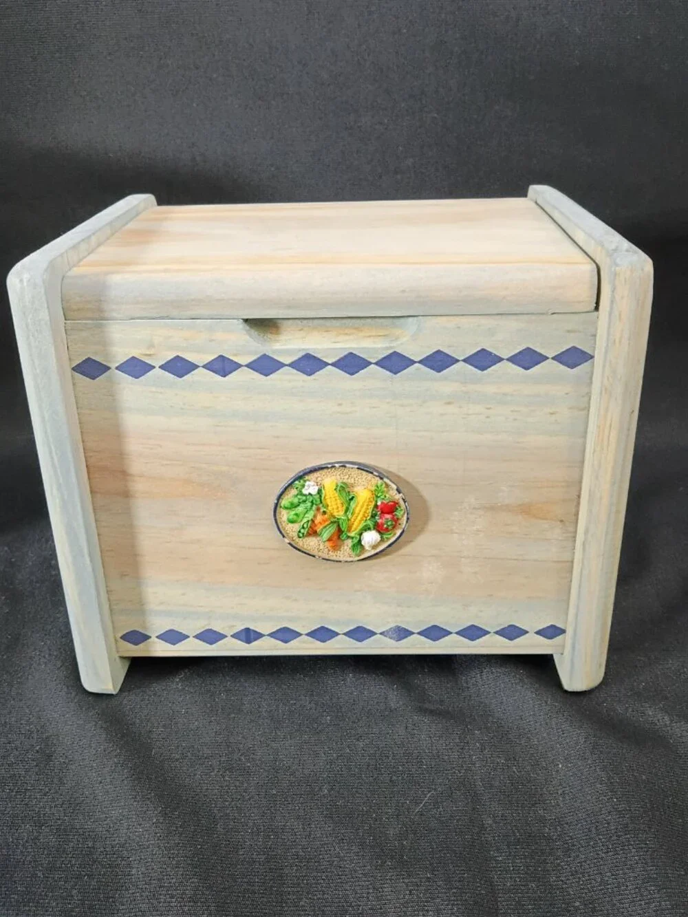 Cottagecore Wooden Recipe Box Country Kitchen
